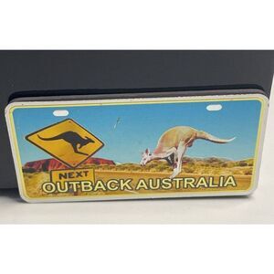 Australia Souvenir‎ Fridge Magnet Road Sign Rubber Foil Kangaroo Koala Plate